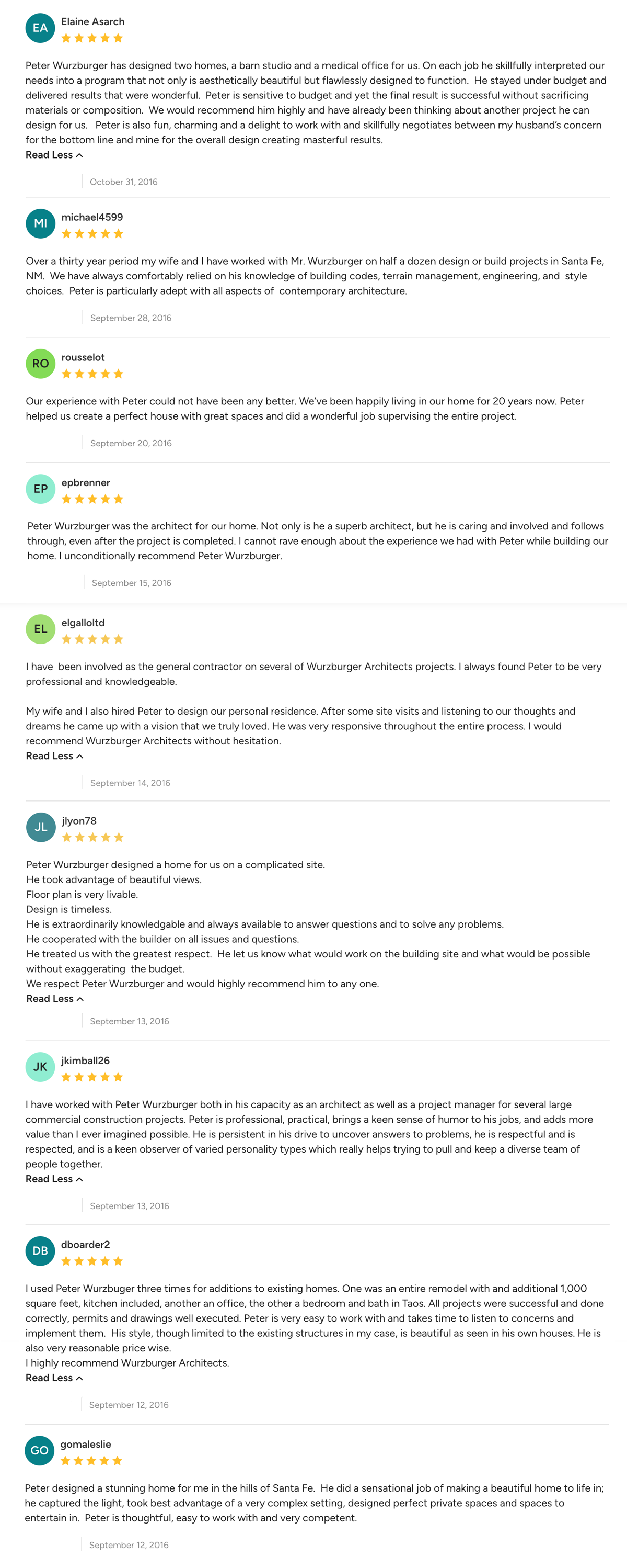 Client Reviews